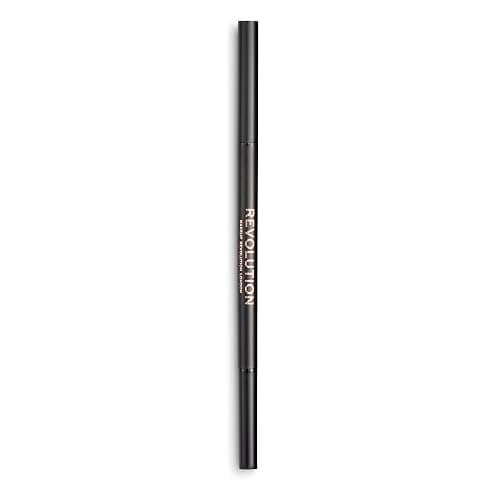 Makeup Revolution, Precise Brow Pencil, Dual Ended Eyebrow Pencil And Spoolie Brush, Fine Tip, Medium Brown, 0.05g thumbnail 3