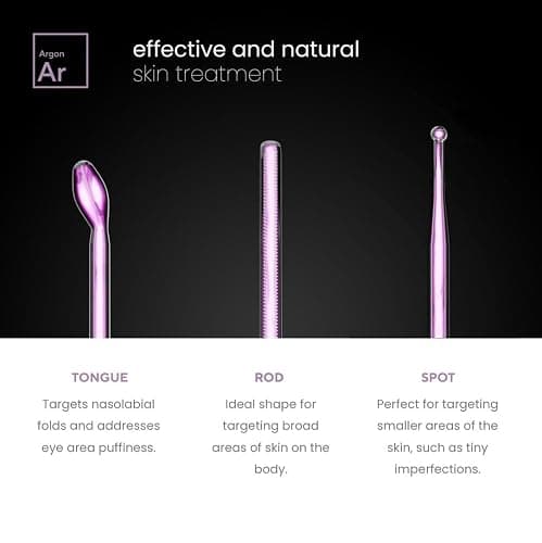NuDerma Professional Skin Therapy Wand - Portable Skin Therapy Machine with 6 Neon & Argon Wands – Boost Your Skin – Clear Firm & Tighten thumbnail 3