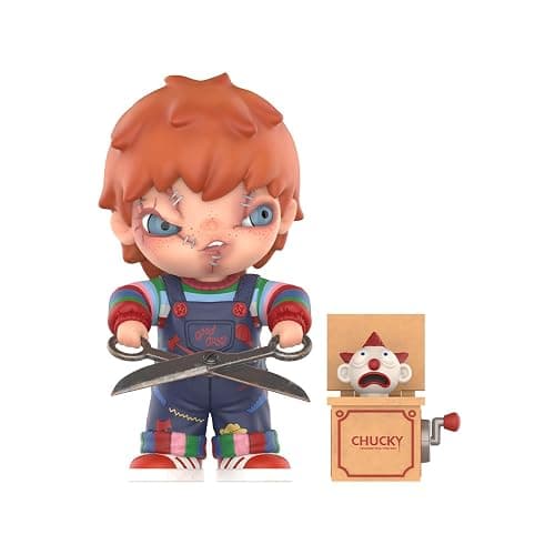 POP MART Hirono × Chucky Figurine, Collectible Toy, Desk Decor, Holiday & Birthday Gift for Kids & Adults - Image 1