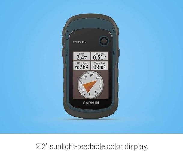 Garmin 010-02256-00 eTrex 22x, Rugged Handheld GPS Navigator, Black/Navy thumbnail 3