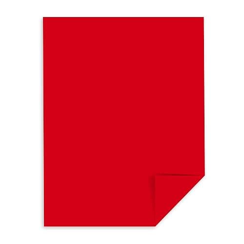 Learning Resources 22551 Astrobrights Color Paper, 8.5” x 11”, 24 lb / 89 gsm, Re-Entry Red, 500 Sheets thumbnail 3