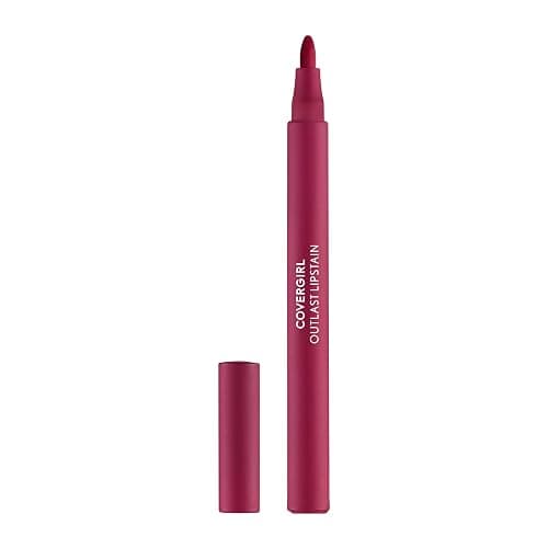 COVERGIRL Outlast, 05 All-Star, Lipstain, Smooth Application, Precise Pen-Like Tip, Transfer-Proof, Satin Stained Finish, Vegan Formula, 0.06oz - Image 1