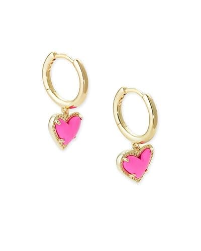Kendra Scott Ari Heart Huggie Earrings for Women, Fashion Jewelry - Image 1