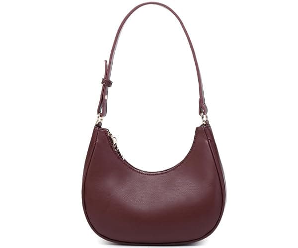 WSRYDJDL Crescent Shoulder Bags for Women Cute Hobo Tote Handbag Under the Arm Purses Mini Clutch Purse with Zipper Closure - Image 1