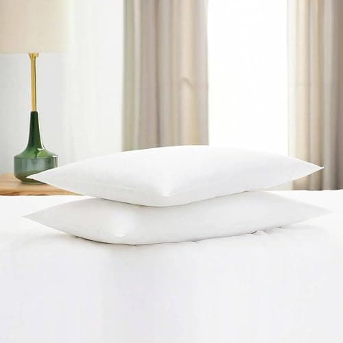 Gooeb Flat Ultra Thin Bed Pillows King Size Pillow Set of 2 Extra Soft Down Alternative for Stomach Side Back Sleeper White 20x36inches thumbnail 2