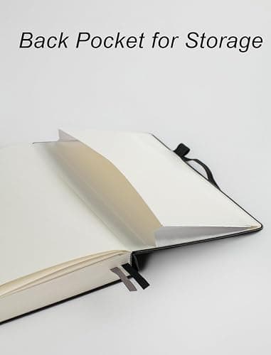Thick Bullet Notebook with 366 Numbered Pages, A5 Dotted Journal for Writing with 100GSM Dot Grid Paper, Hardcover Leather Notebooks for Women Men School Note Taking Work Diary, 5.7"x8.3" Bungandy thumbnail 6