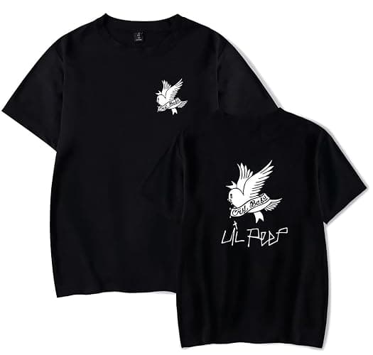 KPOP Rapper Short Sleeve Love Printed Shirt Fashion Hip Hop Tee Tops - Image 1