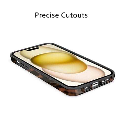 BayPastel X Compatible with iPhone 15/14/13 Case Tortoise Design, [Military Grade Protection], 8FT Drop Resistant Shockproof Heavy Duty Phone Case Cover Women for iPhone 15/14/13 6.1”,Turtle Shell thumbnail 5