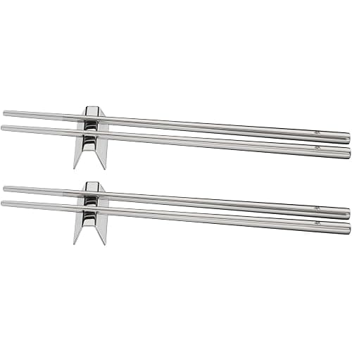 WMF Nuova Chopstick 6-teilig, Essstäbchen mit Besteckbänkchen für 2 Personen Cromargan Edelstahl rostfrei poliert spülmaschinengeeignet thumbnail 4