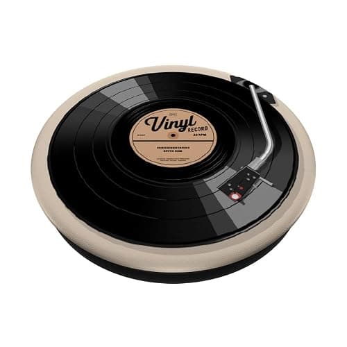 Vinyl Record Player Vinyl Collector Retro Music Lover PopSockets Adhesive PopGrip thumbnail 2