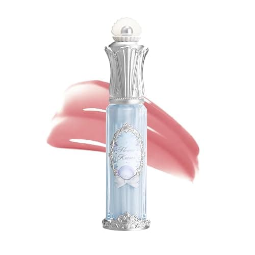 Flower Knows Shell's Jewel Nourishing Lip Glaze,Hydrating Cool Rose Lip Gloss with Hyaluronic,Moisturizing Plumping Oil,Non-Sticky,0.16 Fl.Oz(P04 Seafoam Glow) - Image 1