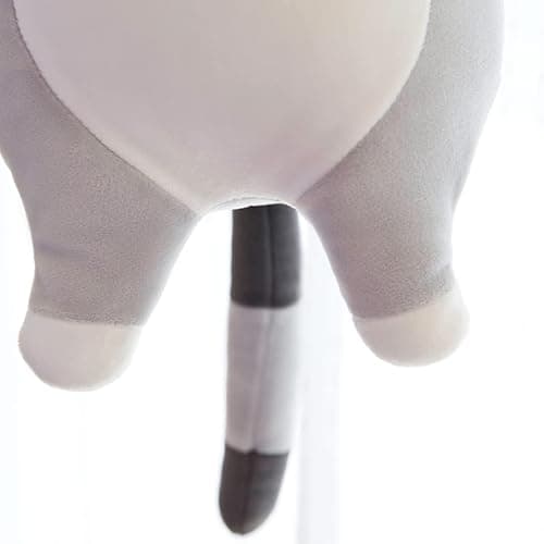 Rexinc Long Gray Cat Plush Pillow Toy Sleeping Pillow Cute Cartoon Cat Stuffed Animals Soft Long Body Pillow Gift for Kids(35.43in) thumbnail 3