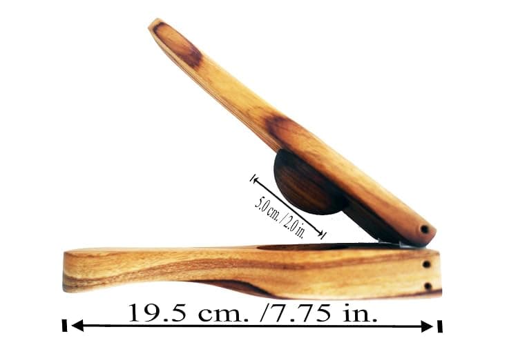 Wooden Lemon Lime Squeezer - Heavy Duty Manual Citrus Press for Extracting Juicer thumbnail 3