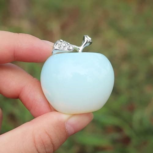 NUZUJX Healing Crystal Apple Paperweight Craft Decoration thumbnail 4