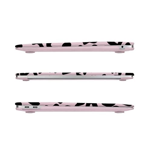 MOSISO Compatible with MacBook Air 13 inch Case 2021 2020 2019 2018 Release A2337 M1 A2179 A1932 Retina Display, Plastic Leopard Grain Hard Shell Case&Keyboard Cover&Screen Protector, Pink thumbnail 7