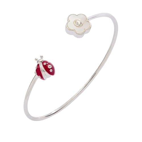 Alex and Ani Ladybug and Daisy Flex Cuff - Image 1