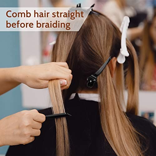 7 Pieces Automatic Braider Set - Electronic Braid Maker, Hair Twister with Comb and Clips for Styling (Black) thumbnail 4