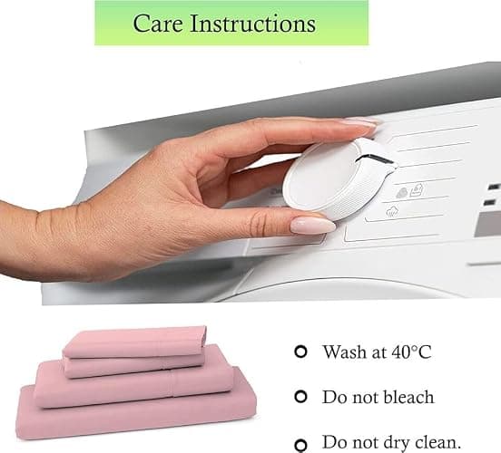 Ev Dekor® DVS729 Duvet Cover Sets Single Blush | Pink - Soft Microfibre Polyester Duvet Cover with Pillow cases - Bedding Quilt Cover Set thumbnail 7