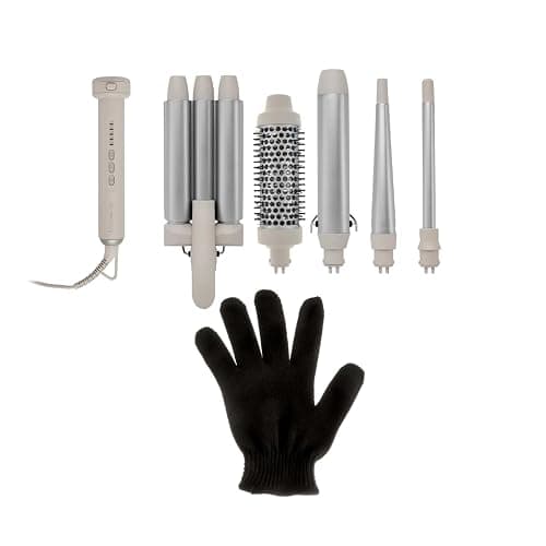 Remington Lockenstab 5in1 [Welleneisen, Rundbürste 38mm, 3 Lockenaufsätze 13-33mm] Trendology (LED display 130°C - 210°C, Beach Waves, Spirallocken & Natürliche Locken für alle Haartypen) CI41MS5 thumbnail 16
