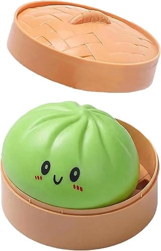 Ghost Dumpling Squishies Toys, Dumplings Stress Balls for Adults Fidget Toy with Steamer,Relief Fidget Sensory for Holiday & Birthday Gifts 1pcs thumbnail 6