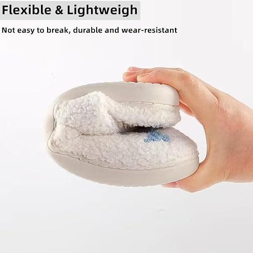 V OPXIN Cartoon Slippers for Womens Mens Cute Cozy Plush Warm Slip-on House Shoes for Indoor and Outdoor Meet Me at Midnight Strawberry Mushroom Evil Eyes Love Heart Slippers thumbnail 6