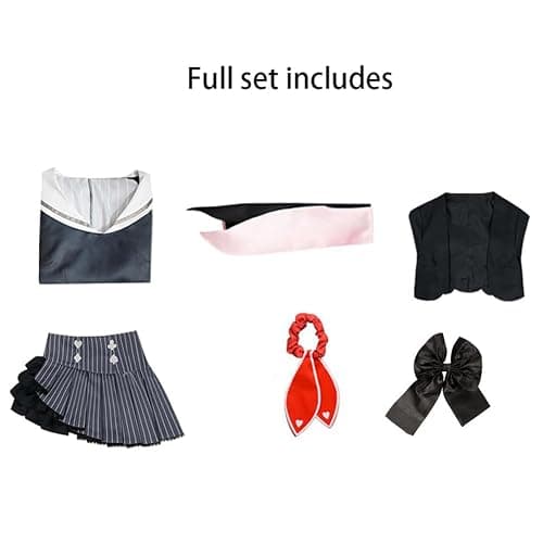 Lioskey Akiyama Mizuki Cosplay Shinonome Costume Dress Outfit Halloween Full Set thumbnail 4