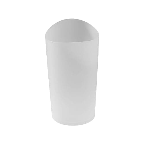 Rubbermaid Spa Works Compact Contemporary Style 9 Quart Indoor Open Vanity Home Trash Container White thumbnail 3