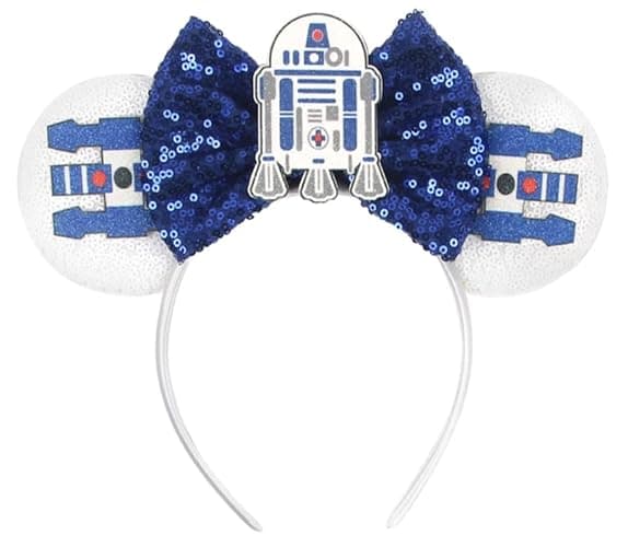 CLGIFT Mickey Ears Darth Vader, Storm Trooper Hairband, Black Minnie Ears - Image 1