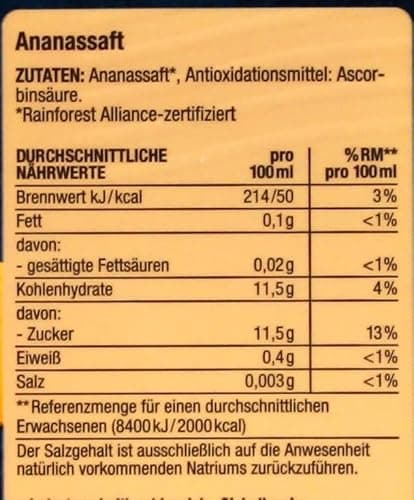 Herzstücke Ananas Direktsaft, 8er Pack (8 x 1 l) thumbnail 5