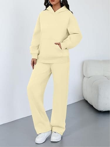 Trendy Queen 2 Piece Lounge Sweat Sets Plus Size Fall Fashion Matching Sweatsuits Wide Leg Pants Travel Outfit Winter Clothes thumbnail 3