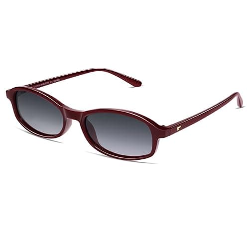 VANLINKER Retro Polarized Rectangle Sunglasses Womens Trendy 90s Small Square Sunnies Vintage Narrow Thin Frame VL9855 - Image 1