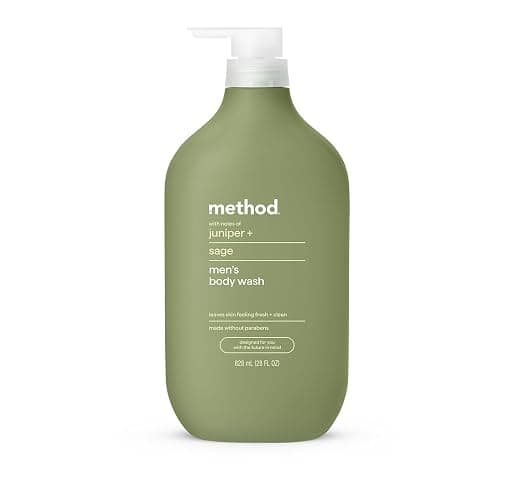 Method Men Body Wash, Juniper and Sage, Paraben and Phthalate Free, Quick-Lathering Cleansers, Cruelty Free, 28 oz - Image 1
