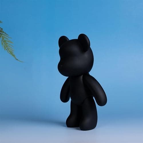 Coniuty Fluid Bear 9 inch Black Mold Figure for Painting and Home Decoration thumbnail 3