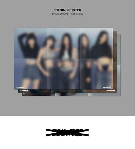 LE SSERAFIM - Unforgiven 1st Studio Album+Store Gift (Bloody Rose ver.) thumbnail 6