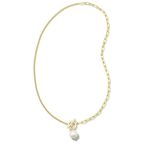 Kendra Scott Leighton Pearl Chain Necklace thumbnail 2