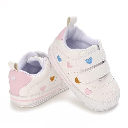 Clowora Baby Boys Girls Shoes Non-Slip Rubber Sole Sneakers Infant First Walking Toddler Crib Shoes Newborn Loafers Flats. thumbnail 3