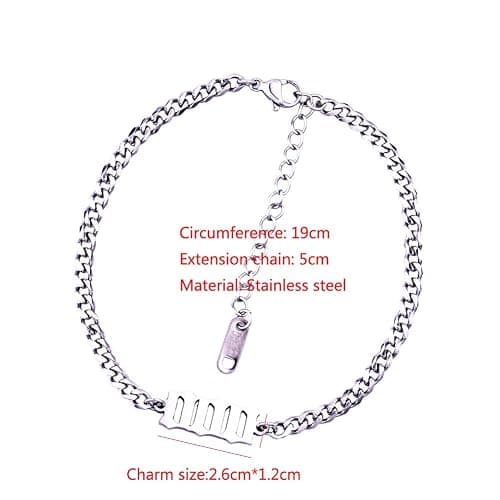 000-999 Lucky Angel Number Bracelet Charm Dainty Stainless Steel Number Bracelet Link Adjustable for Women Fashion Wristband Jewelry Gifts thumbnail 5