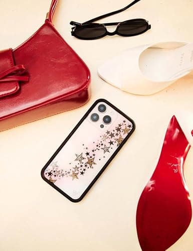 Wildflower Cases - Compatible with iPhone 14 Pro | Protective Black Bumper, 4ft Drop Test Certified, Women Owned Small Business | Stars Animal Leopard Zebra Print Trendy Cute | Collab - Katie Fang thumbnail 5