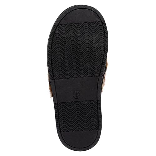 Juicy Couture Women's Faux Fur Slide Sandal Slippers, Open Toe, Comfortable Indoor Outdoor House Shoes thumbnail 5
