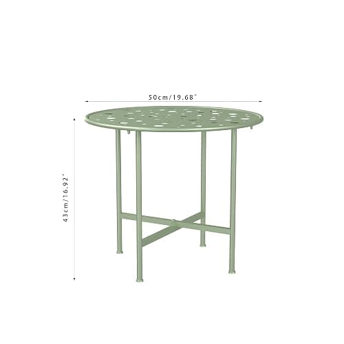 Boweniog 3 Pieces Patio Bistro Butterfly Chair Outdoor Patio Outdoor Furniture Conversation Sets with Coffee Table and Padded Cushion for Porch Backyard Lawn Poolside Deck (Sage Green, 21.25'') thumbnail 4