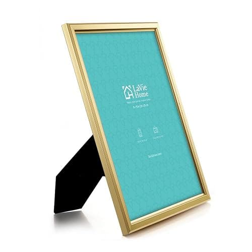 LaVie Home 8x10 Picture Frames (6 Pack, Gold) Simple Designed Photo Frame with High Definition Glass for Wall Mount & Table Top Display, Set of 6 Classic Collection - Gold - 8x10 thumbnail 2