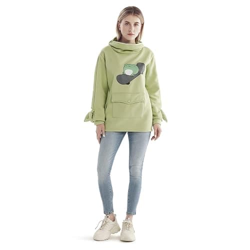 RGOSME Frog Hoodie Teen Girls Cute Oversized Graphic Hoodies Women Sweatshirt Cosplay Costume Pullover Tops thumbnail 3