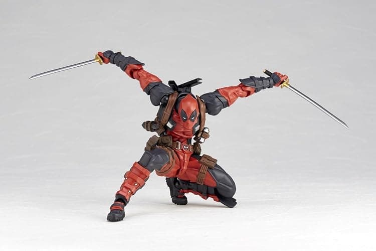 Kaiyodo Revoltech Amazing Yamaguchi Deadpool Ver. 2.5, Total Height: Approx. 6.7 inches (170 mm), Non-scale, PVC & ABS, Painted Action Figure, NR050 thumbnail 9
