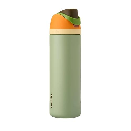 Owala FreeSip Insulated Stainless Steel Water Bottle with Straw, BPA-Free Sports Water Bottle, Great for Travel, 24 Oz, Camo Cool - Image 1