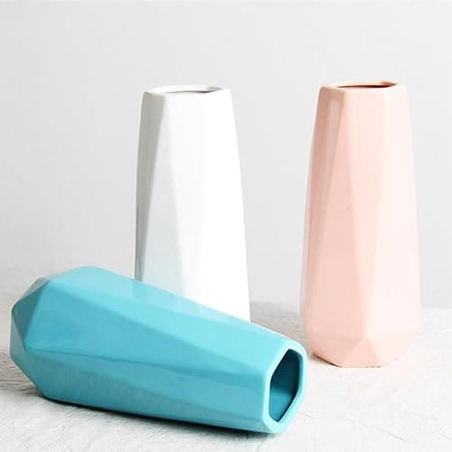 Ceramic Vase, 7.4 Inch for Pampas Calla Lily Tulip, Flower Vase Minimalism Style for Modern Table Shelf Home Decor, Fit for Housewarming, Weddings, Birthday, Christmas, Thanksgiving, New Year thumbnail 4