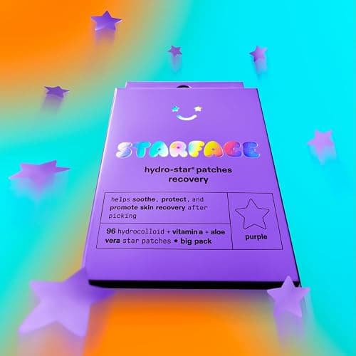 Starface Hydro-Star Recovery BIG PACK, Hydrocolloid Patches with Aloe Vera and Vitamin A, Helps Soothe and Protect Skin After Picking (96 Count) thumbnail 3