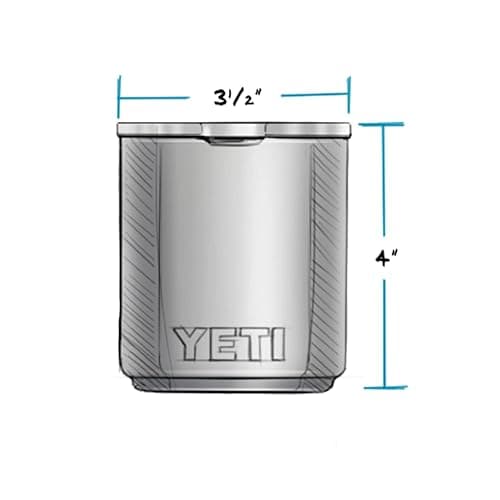 YETI Rambler 10 oz Stackable Lowball 2.0, Vacuum Insulated, Stainless Steel with MagSlider Lid, White - White thumbnail 2