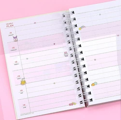 Generic New Version Cute Kitty Melody Friends 365 Daily Planner, 5 x 7 inches, Hard Cover (Ivory) thumbnail 7