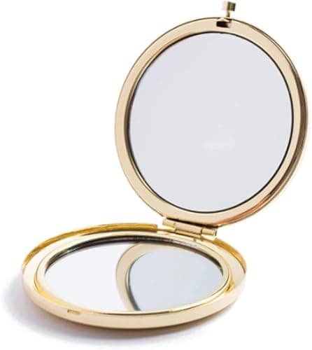 MIHAGUTY Magnifying Compact Mirror for Purses with 2 x 1x Magnification, Folding Mini Pocket Double Sided Travel Makeup Mirror,Perfect for Purse, Pocket Mirror for Gift - Image 1