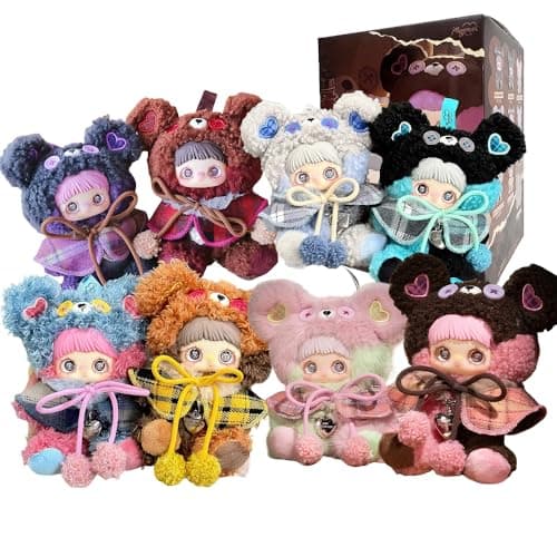 WINKLOORI Maymei Tiny Bear Cookie Series Mini Blind Box 1PC(1 of 9 Possible Styles) Cute Keychain Figures Collectible Toys Birthday Gifts (1Pcs Blind Box) - Image 1